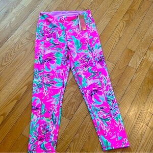 Lilly Pullitzer Luxletic weekender high rise midi leggings “Paws for a Cause”